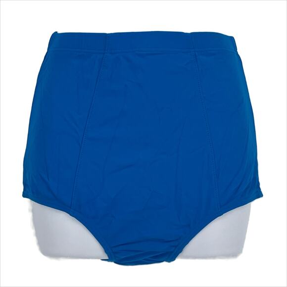 High Waisted Bikini Swimsuit Bottom in Blue Size Medium - Picture 1 of 4